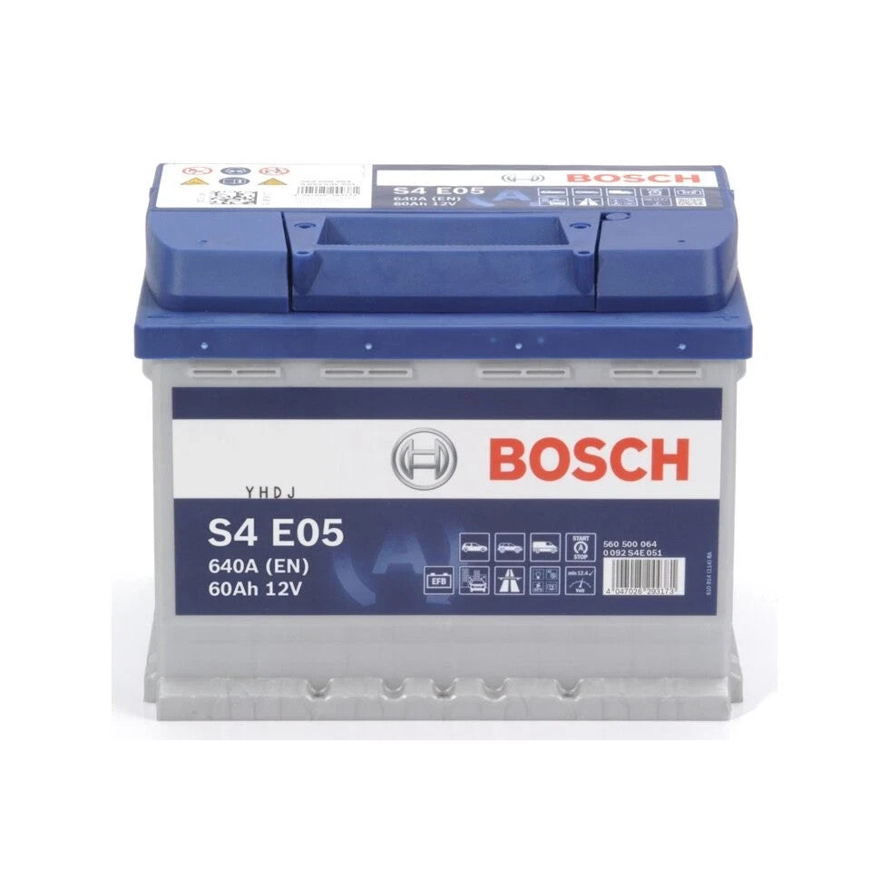 Autobatterie BOSCH S4 E05 12V 60Ah 640A 0 092 S4E 051 EFB-Technologie 560500064