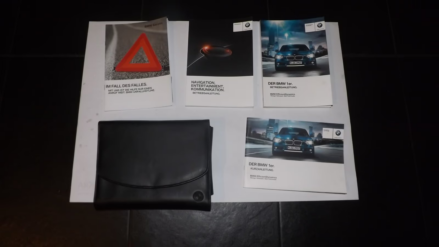 BMW 1er F20 Modellpflege Bordmappe Betriebsanleitung Fahrzeug Technik