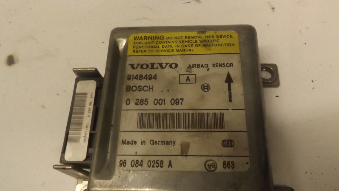 Volvo Steuergerät Airbagsteuergerät Airbag Modul 0285001097 9148494