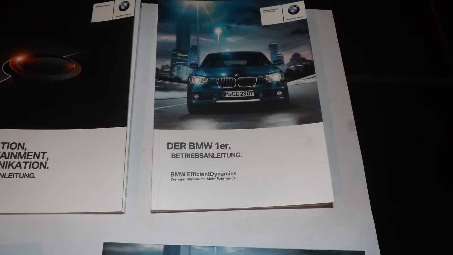 BMW 1er F20  Modellpflege Bordmappe Betriebsanleitung Fahrzeug Technik