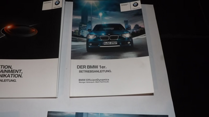 BMW 1er F20  Modellpflege Bordmappe Betriebsanleitung Fahrzeug Technik