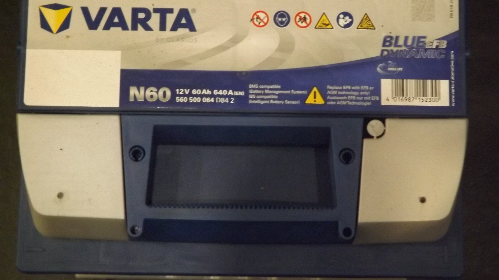 Starterbatterie Varta 560500064D842 Blue Dynamic Efb für Audi Citroën Fiat Ford