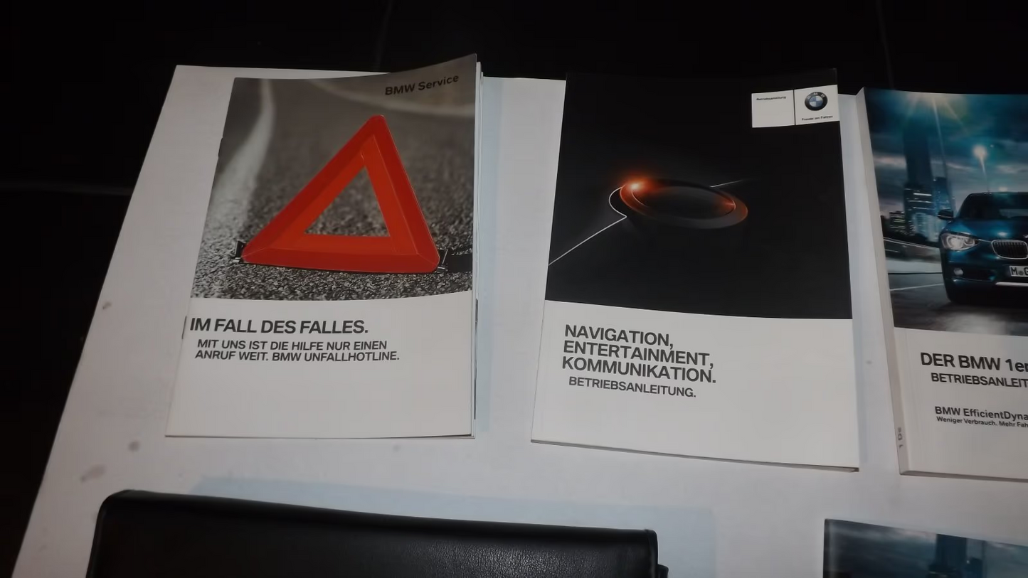 BMW 1er F20  Modellpflege Bordmappe Betriebsanleitung Fahrzeug Technik