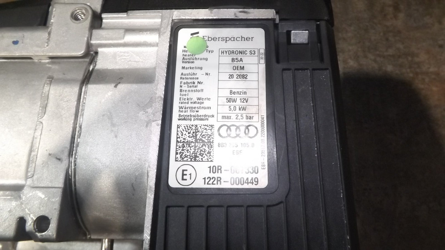 Webasto 12V Standheizung Audi 8B3265105B