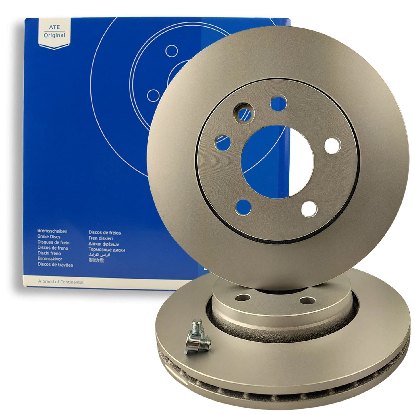 ATE BREMSSCHEIBEN 2 Stk HINTEN FÜR VW TRANSPORTER MULTIVAN T5 T6