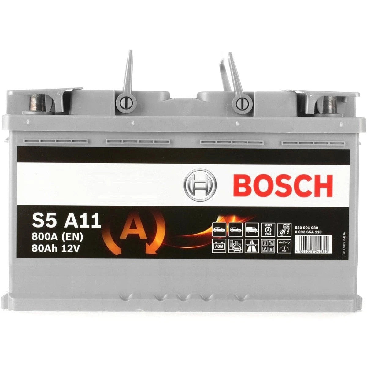 Bosch S5 A11 Autobatterie AGM Start-Stop 12V 80Ah 800A