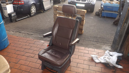 VW T5 T6 Multivan Sitz Sitz Braun Leder Armlehnen Isofix Hinten