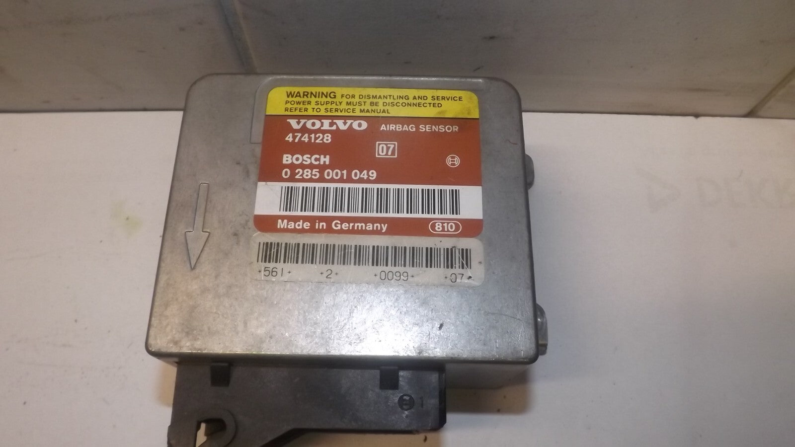 Volvo Steuergerät Airbagsteuergerät Airbag Modul 0285001049 474128
