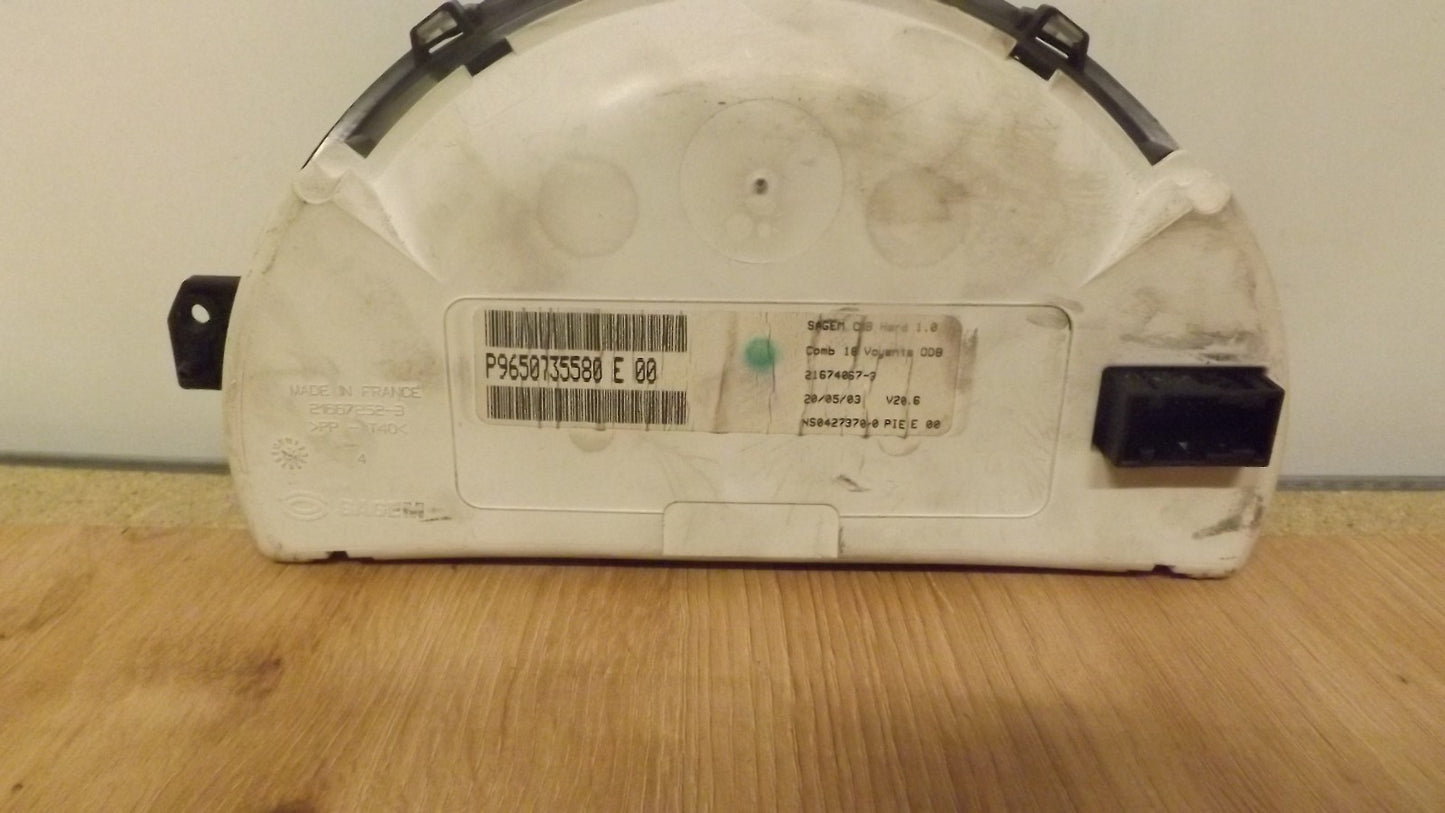 Citroen C3 - Tachometer Tacho Kombiinstrument P9650735580E