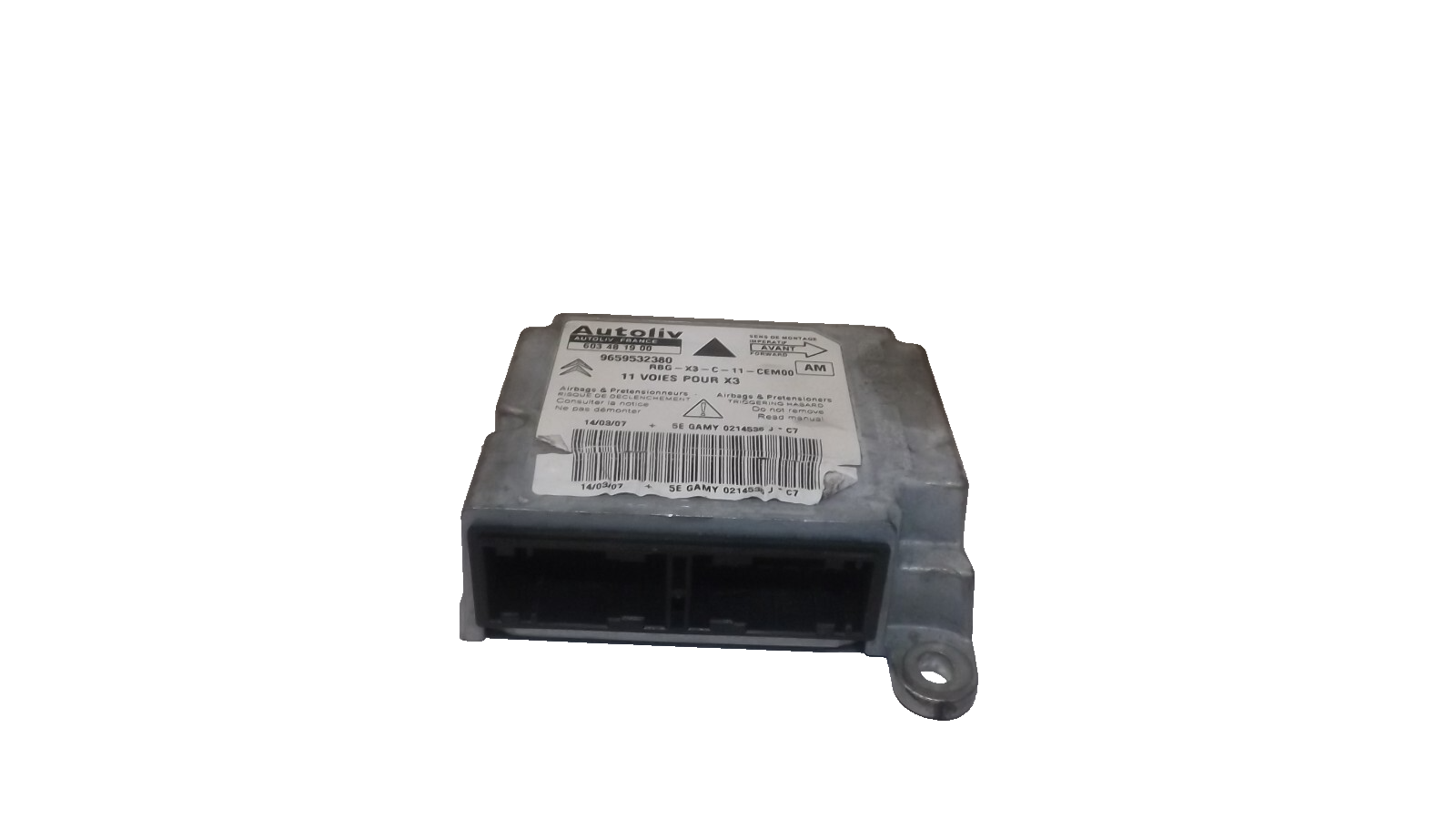 Citroen C3 Steuergerät Airbagsteuergerät Airbag Modul 9659532380