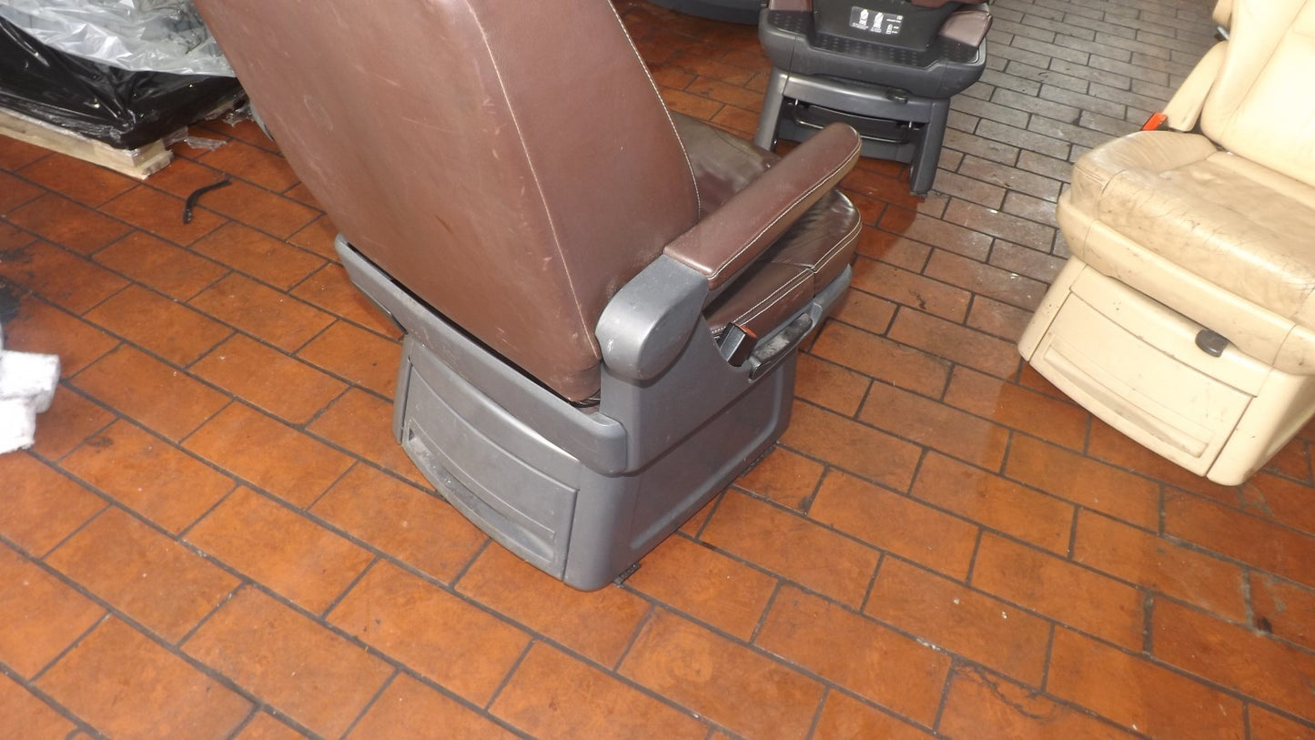 VW T5 T6 Multivan Sitz Sitz Braun Leder Armlehnen Isofix Hinten