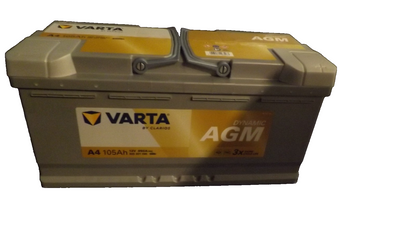 VARTA A4 Dynamic AGM Autobatterie Starterbatterie  605901095 12V 105Ah 950A