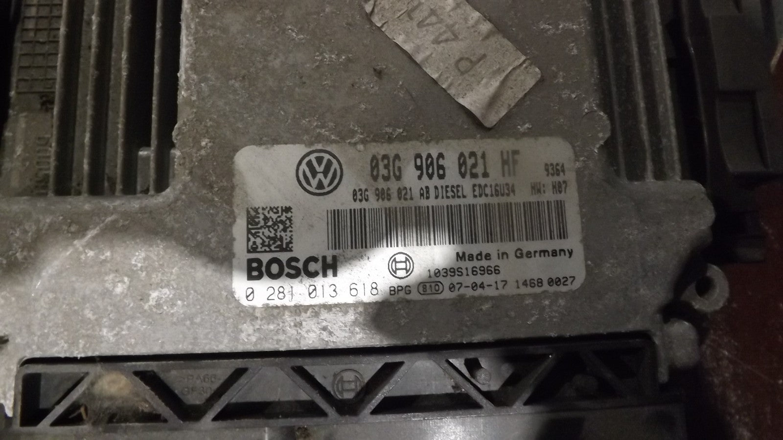 VW Golf 5 Plus 5M 2.0 TDI BMM 103KW Motorsteuergerät 03G906021HF 0281013618