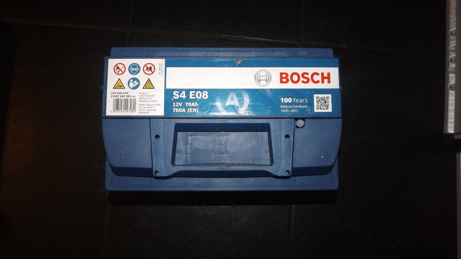 Starterbatterie Bosch 0092S4E081 S4e Efb für Alfa Romeo Audi Bmw Citroën Fiat VW
