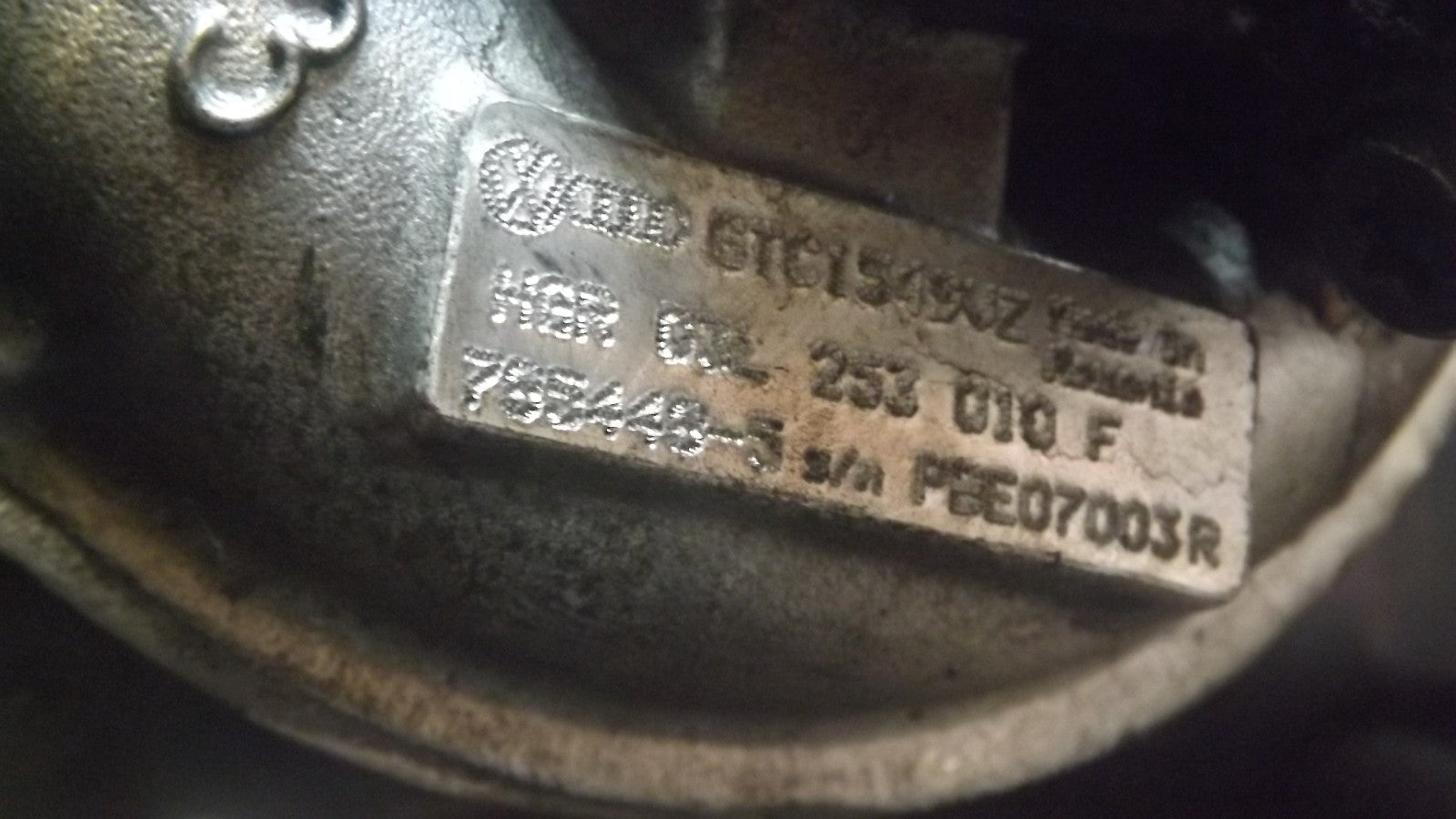Original Volkswagen Audi Seat Skoda 2.0TDI  Turbolader Turbo 03L253010F
