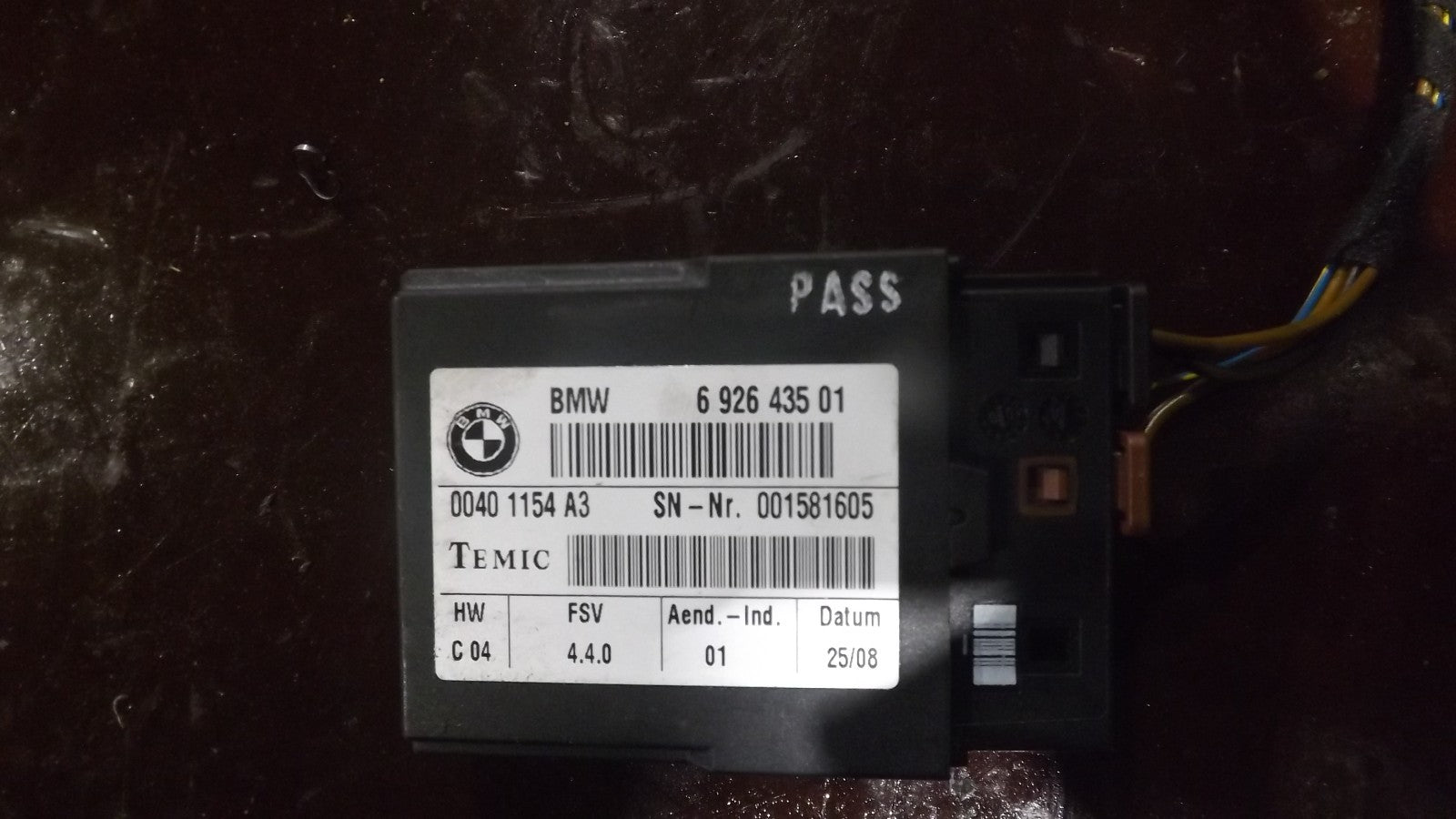 BMW 1er E87 Steuergerät Sitz Sitzheizung vorne rechts 692643501