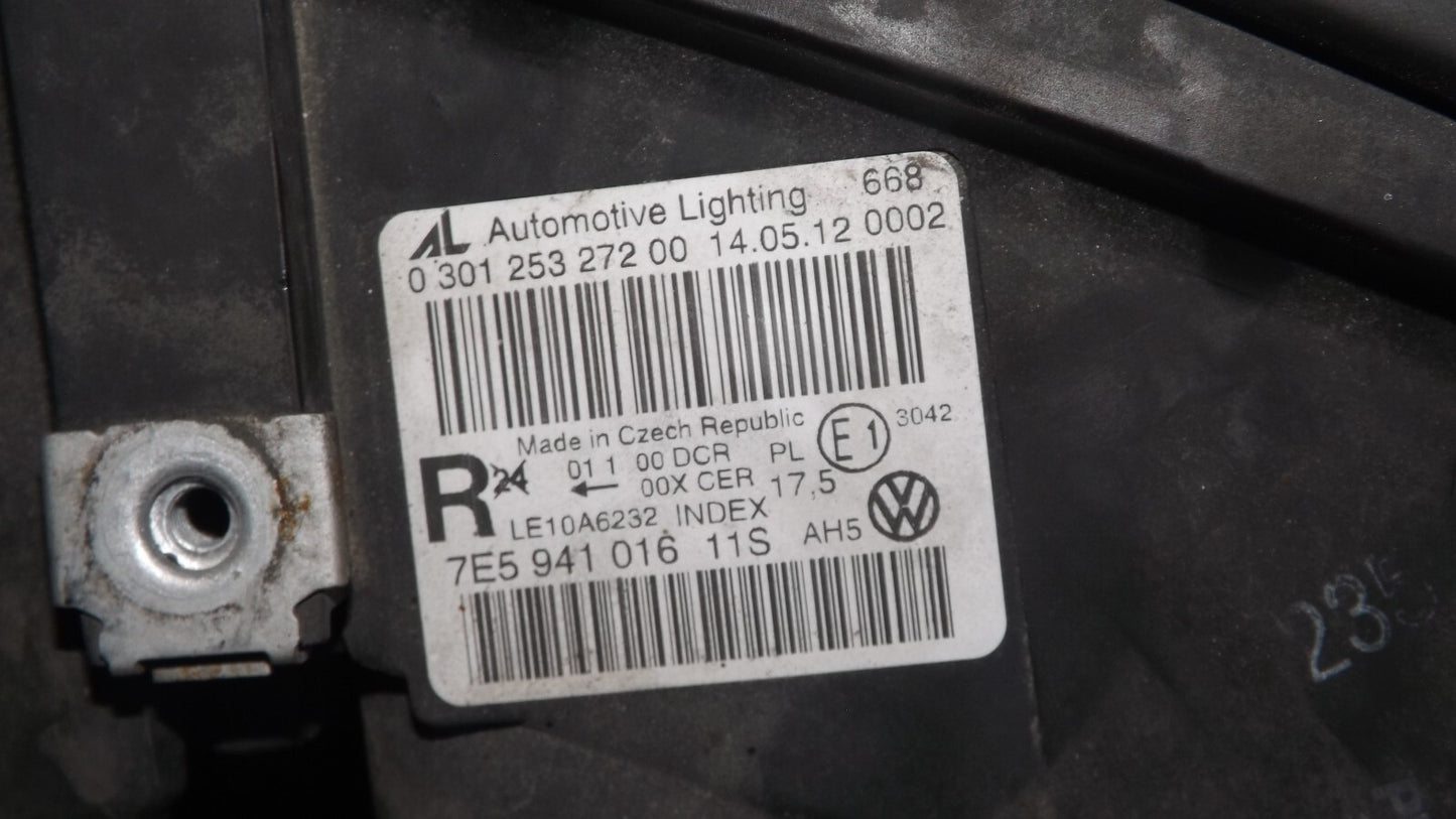 VW T5 FACELIFT T6 XENON SCHEINWERFER VORNE RECHTS Org. 7E5941016 030125327200