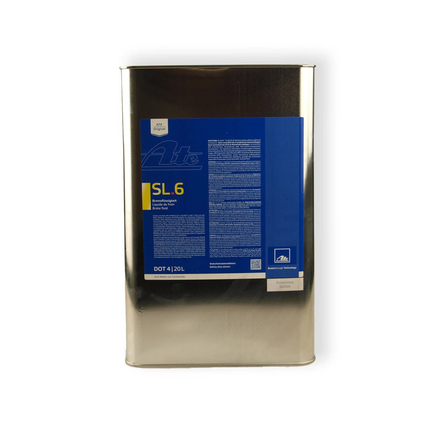 ORIGINAL ATE Bremsflüssigkeit SL.6 DOT4 20 Liter   03.9901-6411.2