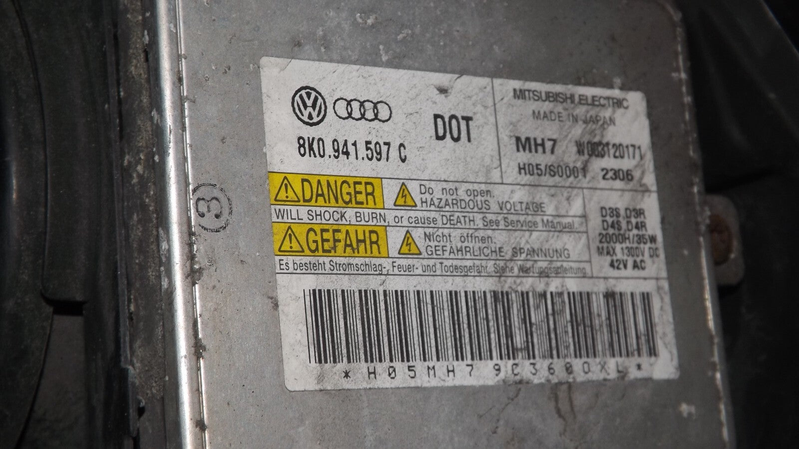 Vorschaltgerät Steuergerät Xenon Scheinwerfer 8K0941597C Für AUDI SEAT SKODA