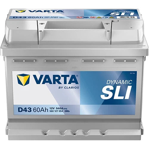 Autobatterie 12V 60Ah 540A/EN Varta D43 Blue Dynamic Starterbatterie 560127054