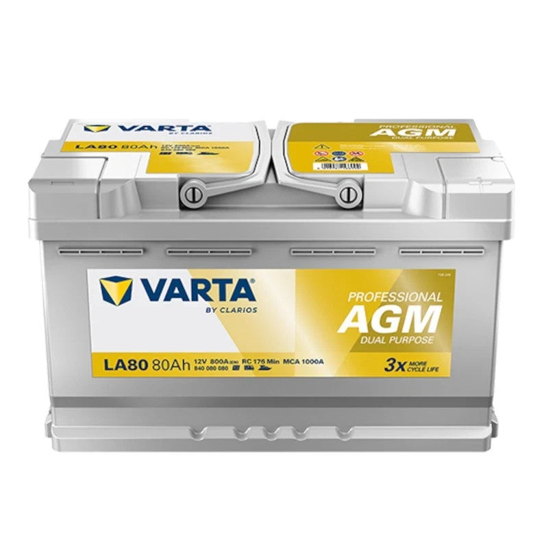 VARTA PROFESSIONAL AGM LA80 Starterbatterie 12V 80Ah 800A/EN B13 Batterie