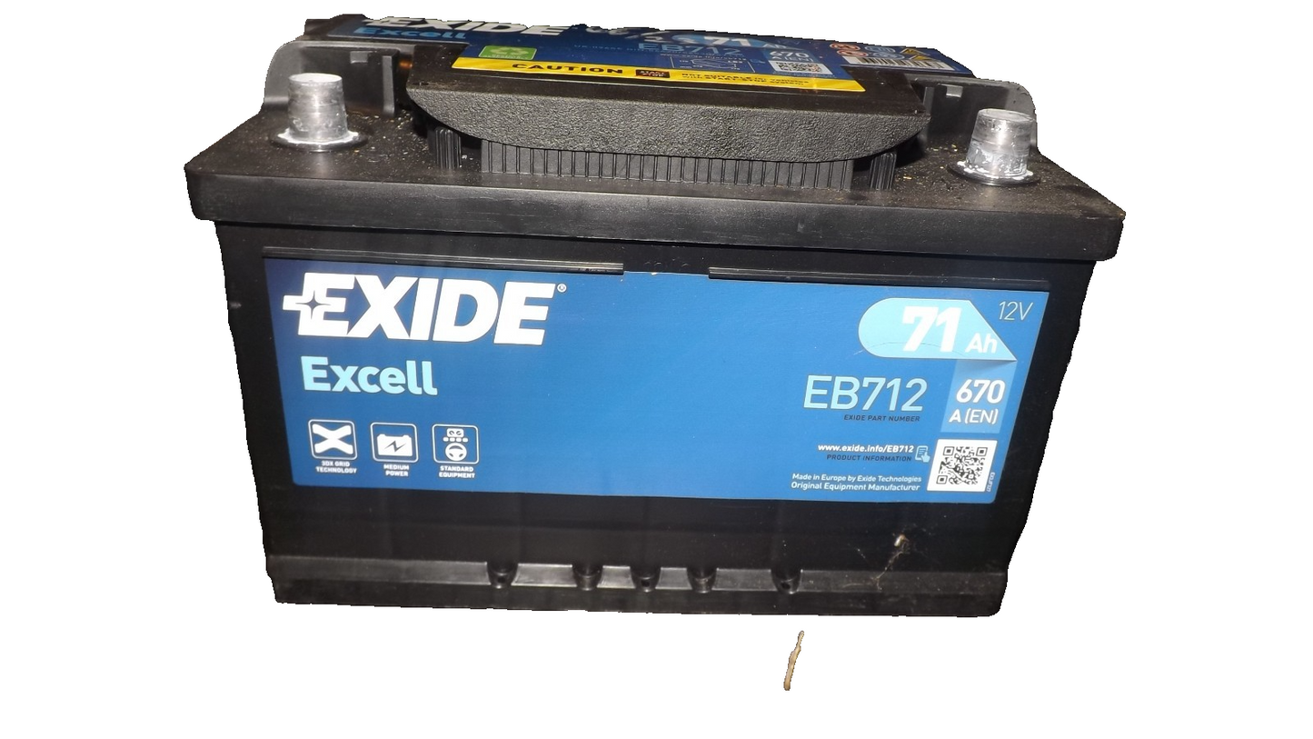 Exide EB712 Excell 12V 71Ah 670A Autobatterie 3661024034647