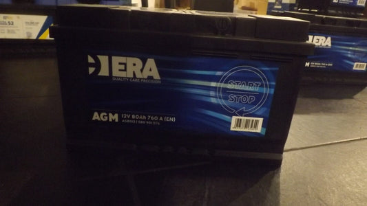 Starterbatterie 12V 80Ah 760A ERA Batterie AGM