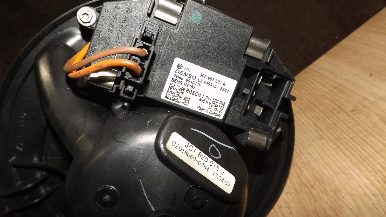 VW Golf 5 1K 2,0 Diesel Gebläsemotor Heizungsgebläse Lüftermotor 3C0907521B