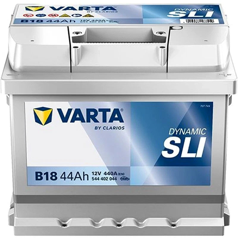 VARTA Dynamic SLI ­B18 Starterbatterie 12V 44Ah 440A/EN B13 Batterie 544402044