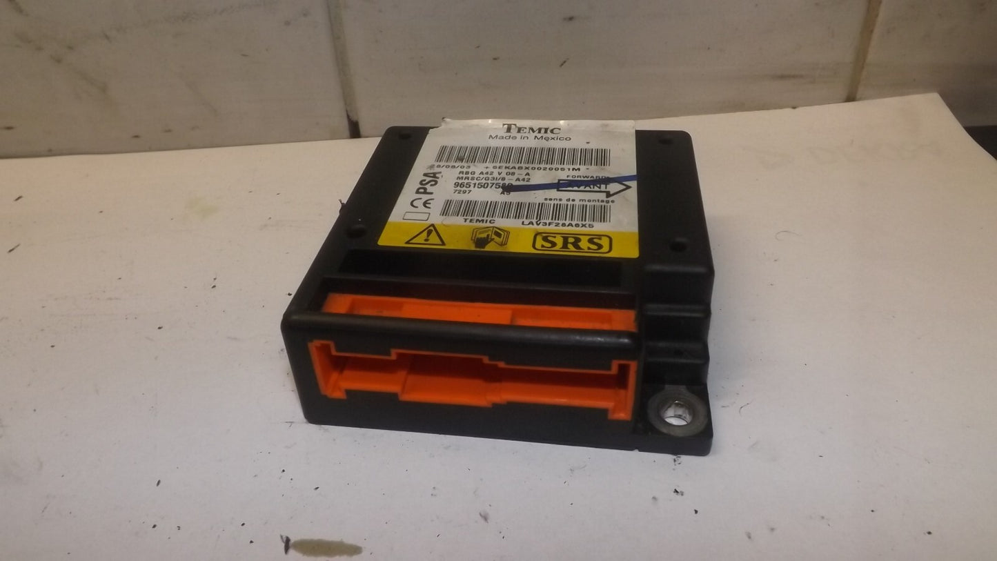 Citroen C3 Steuergerät Airbagsteuergerät Airbag Modul 9651507580