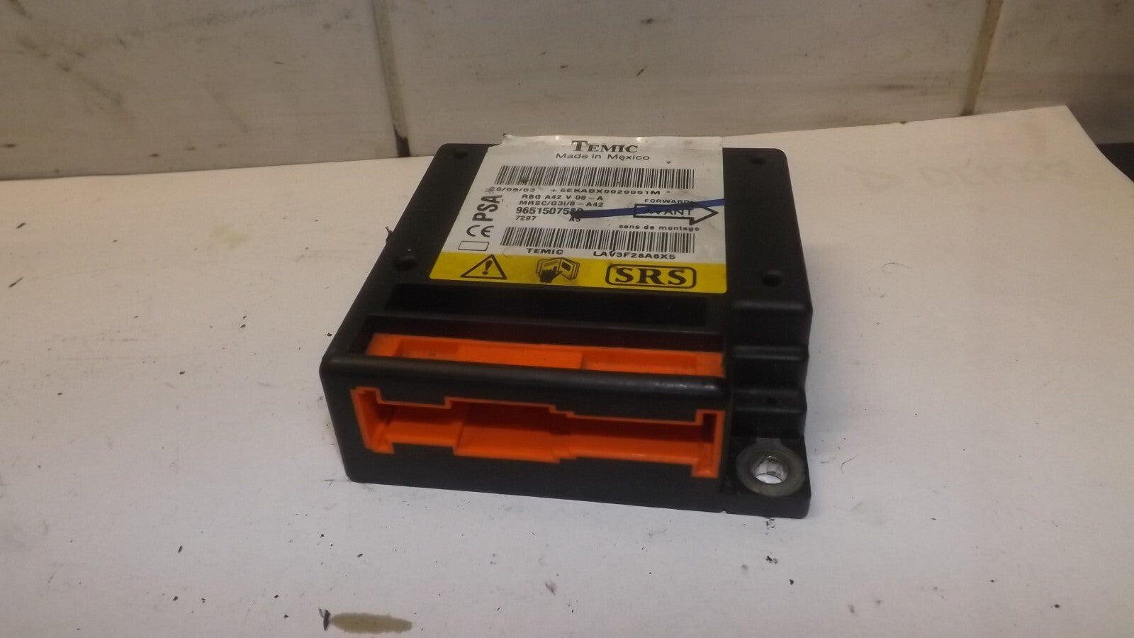 Citroen C3 Steuergerät Airbagsteuergerät Airbag Modul 9651507580