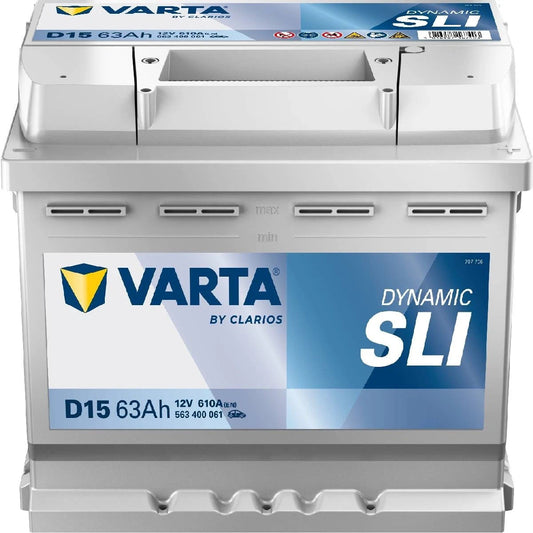 VARTA D15 Silver Dynamic 63Ah 610A Autobatterie 563400061