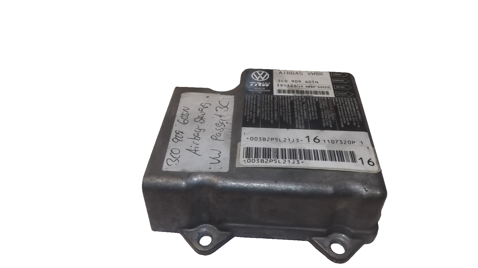 VW Passat 3C Steuergerät Airbagsteuergerät Airbag Modul 3C0909605N