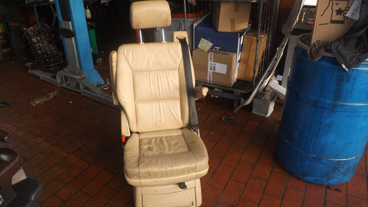 VW Multivan Sitz Sitz Beige Leder Armlehnen Isofix Hinten VW T5