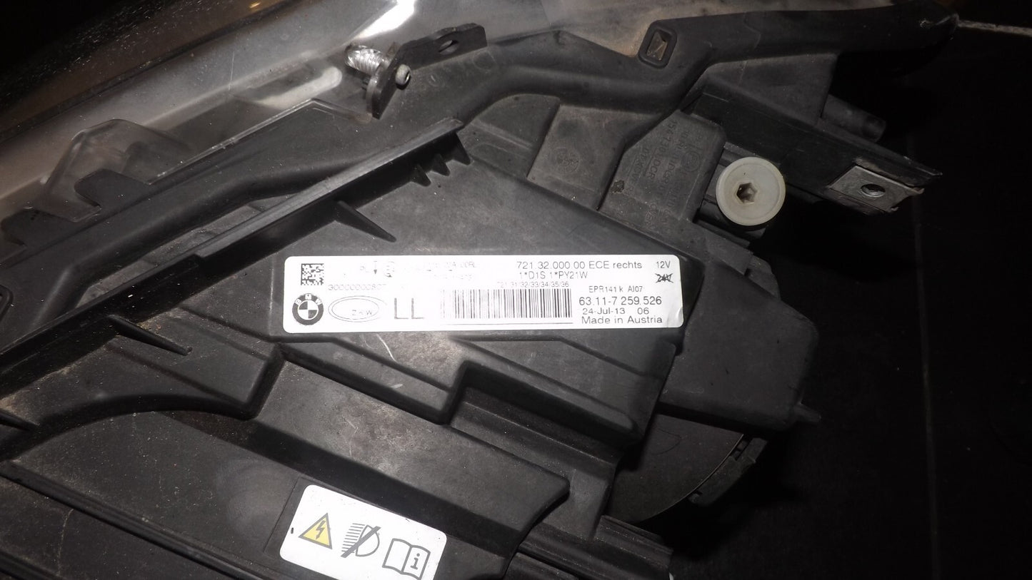 Frontscheinwerfer BMW 3 F30 F31 7259526 Xenon Rechts Scheinwerfer Headlight