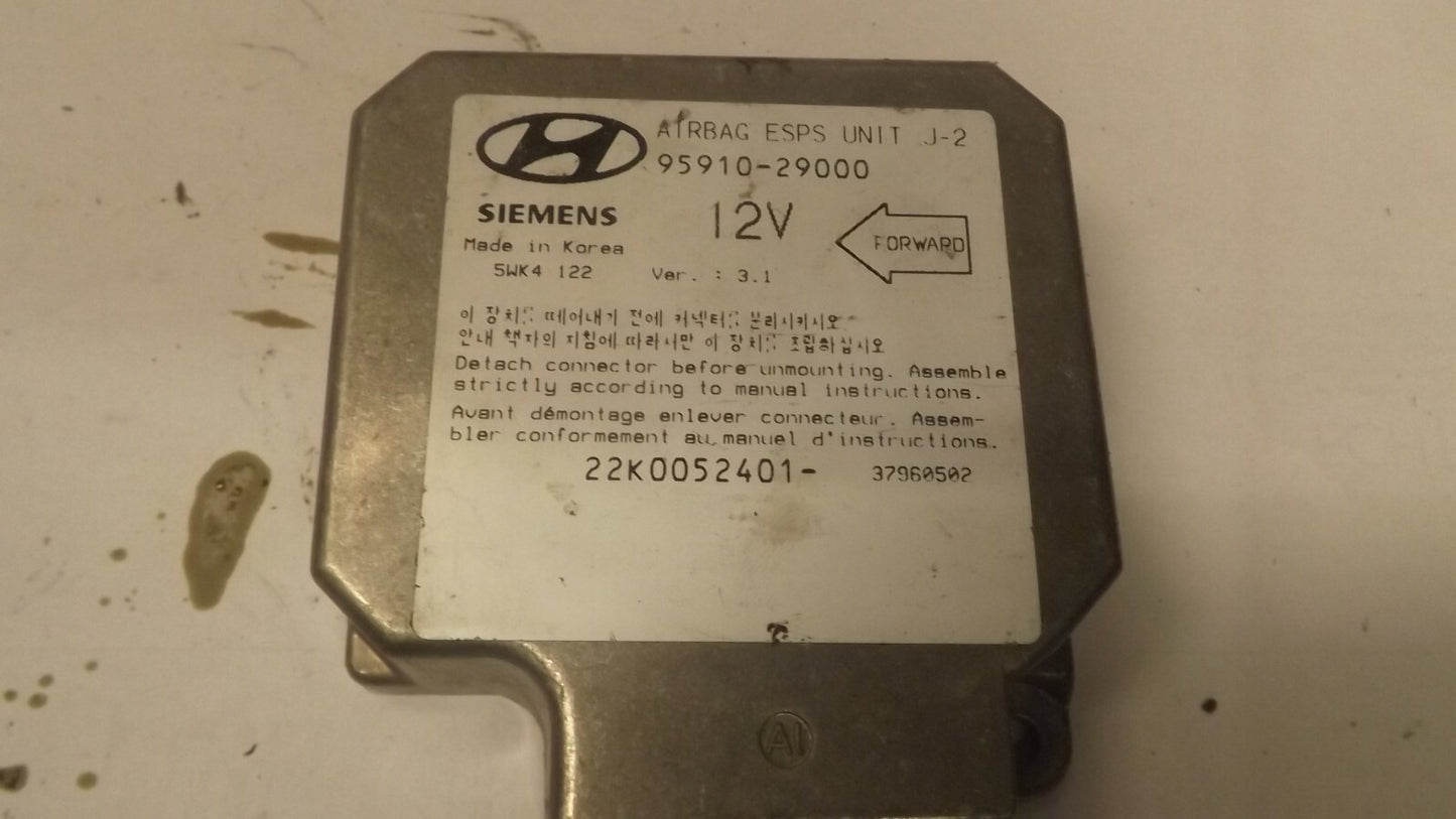 Hyundai Steuergerät Airbagsteuergerät Airbag Modul 95910-29000 9591029000