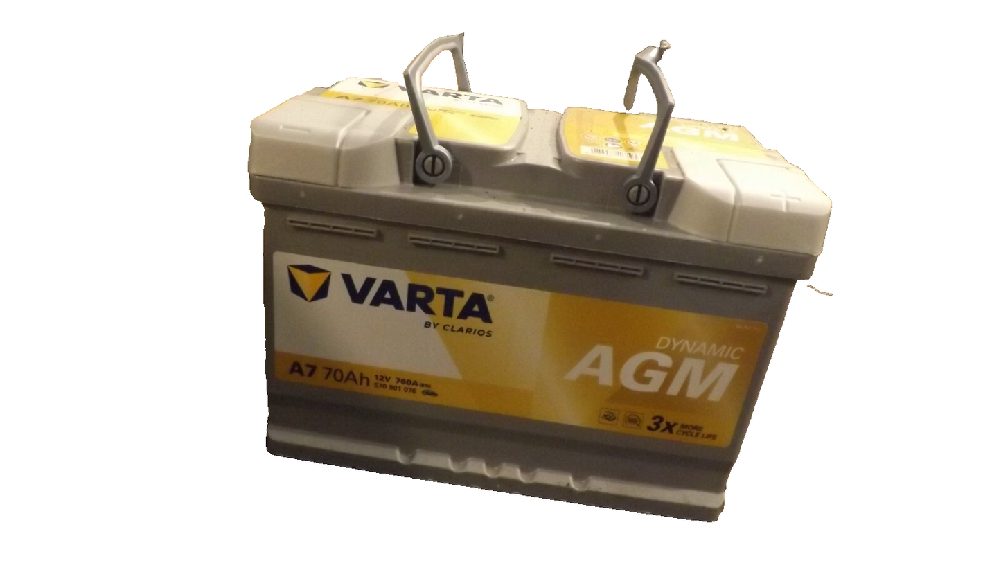 Neue Version Gelb VARTA A7  Yellow Dynamic AGM 70Ah 12V StartStop Plus 570901076