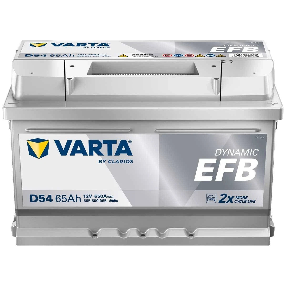 VARTA D54 Blue Dynamic EFB 12V 65Ah 650A Autobatterie 565500065